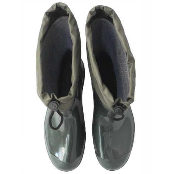 Сапоги резиновые ПВХ с манжетой 45р, высота 43см