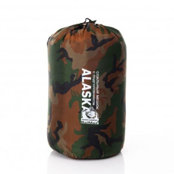 Спальный мешок BalMax Аляска Camping до -10С, камуфляж