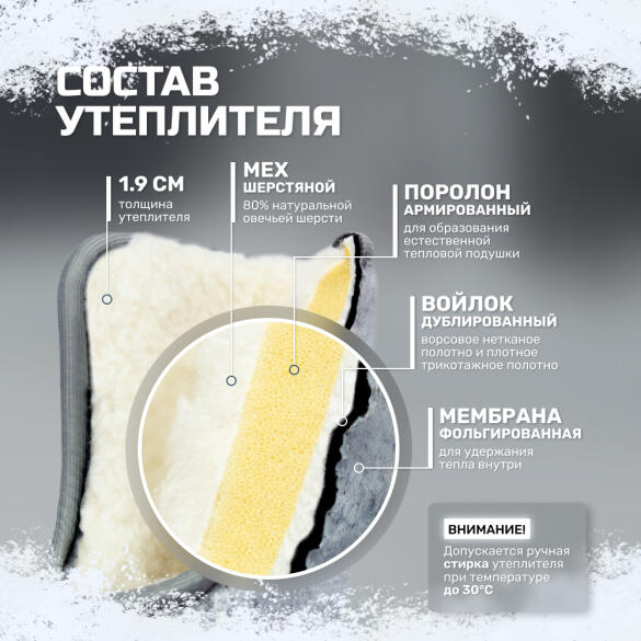 Сапоги мужские FortMen ЭВА "Ермак" (-40С) 46р (черный)