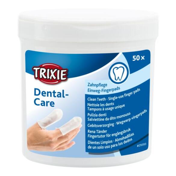 Салфетки-напальчники Trixie для ухода за зубами, 50шт