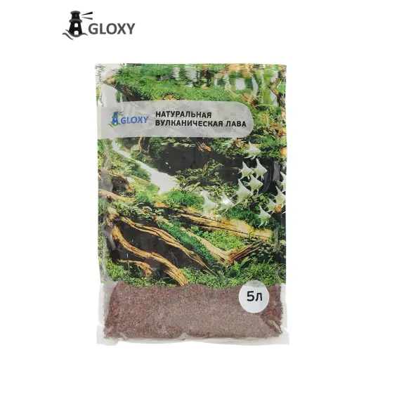 Лава GLOXY красная 3-5мм, 5л