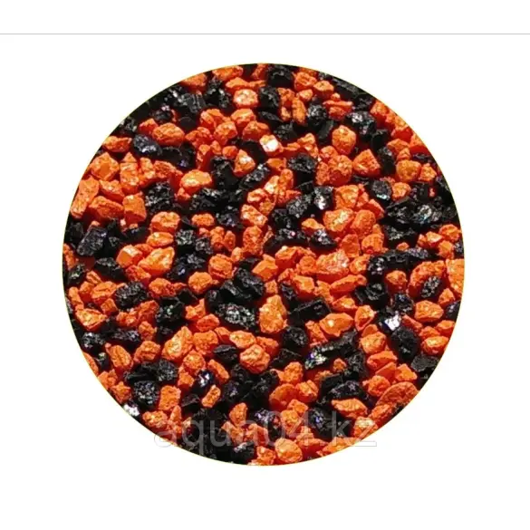 Грунт VladOx 1кг мраморная крошка Черно-оранжевая 2-5мм