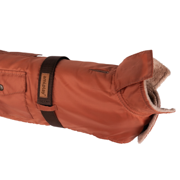 Пальто Amiplay Bled для собак мелких пород, 27 см, Оранжевый