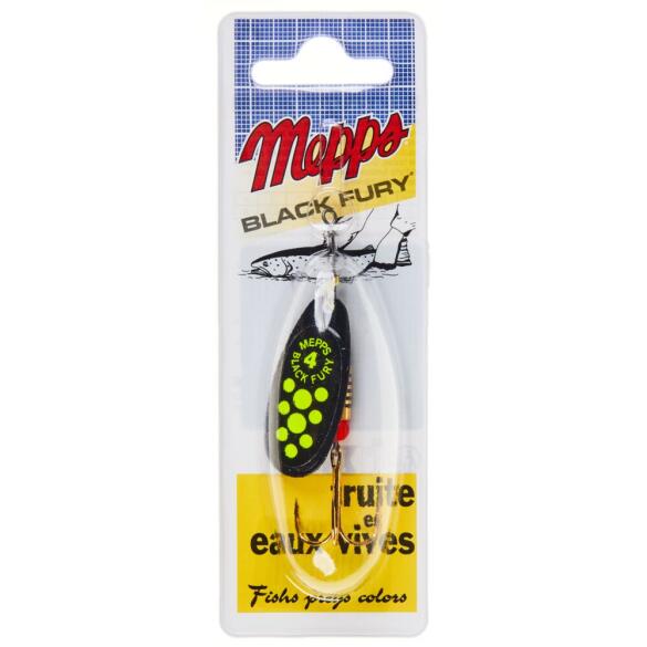 Блесна вращающаяся Mepps BLACK FURY Chart №04 8гр NR (черный/зел)
