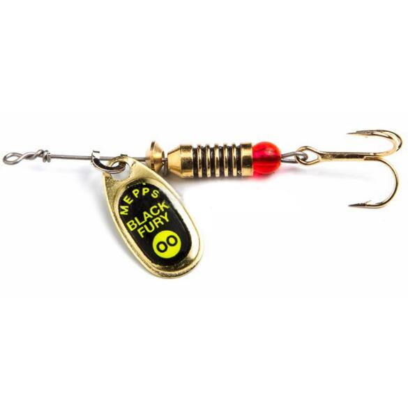 Блесна вращающаяся Mepps BLACK FURY Chart №01 OR (золото/зел)