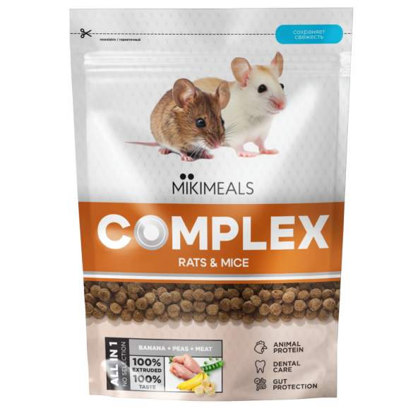 500гр MIKIMEALS Complex Корм для Крыс и Мышей