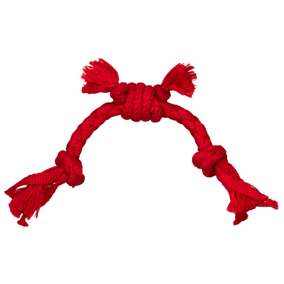 Игрушка Playology PUPPY SENSORY ROPE сенсорный канат для щенков мелких и средних пород с ароматом говядины, Красный