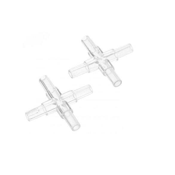 Соединитель Barbus аквариумного шланга (переходник) 4 выхода 4мм 2шт