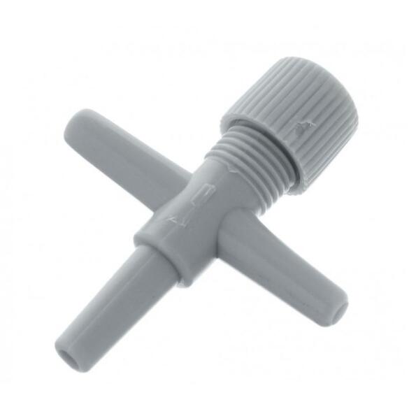 Краник BARBUS тройник для трубки, диаметр 4мм, 1шт