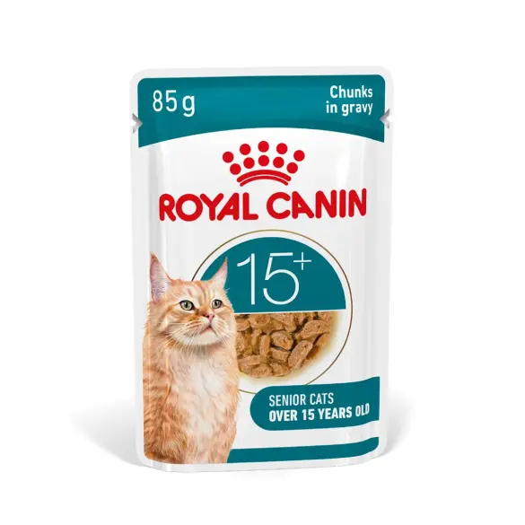85гр Влажный корм ROYAL CANIN Ageing +15 для взрослых кошек в возрасте 15 лет и старше, кусочки в соусе