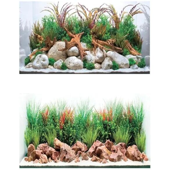 Фон двухсторонний ПРИБРЕЖНЫЕ ПЕЙЗАЖИ / НАСЫЩЕННАЯ РЕКА 45см*94см