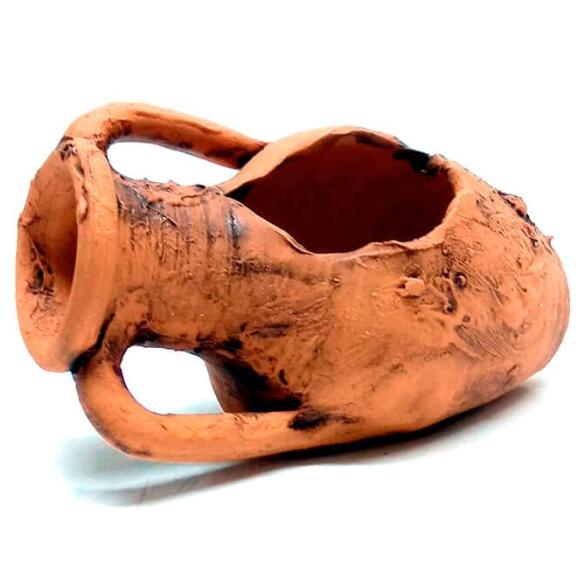 Грот для аквариума Горшок большой с ручками №5, р-р 5-10см