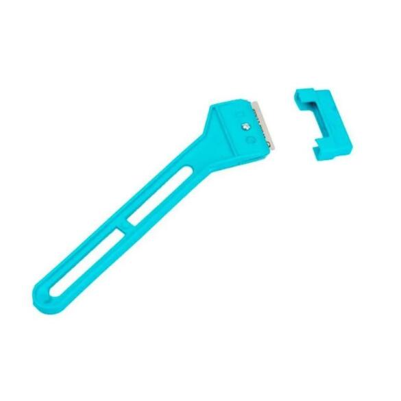 Скребок ZooM Дарэлл аквариумный с лезвием, Бирюзовый