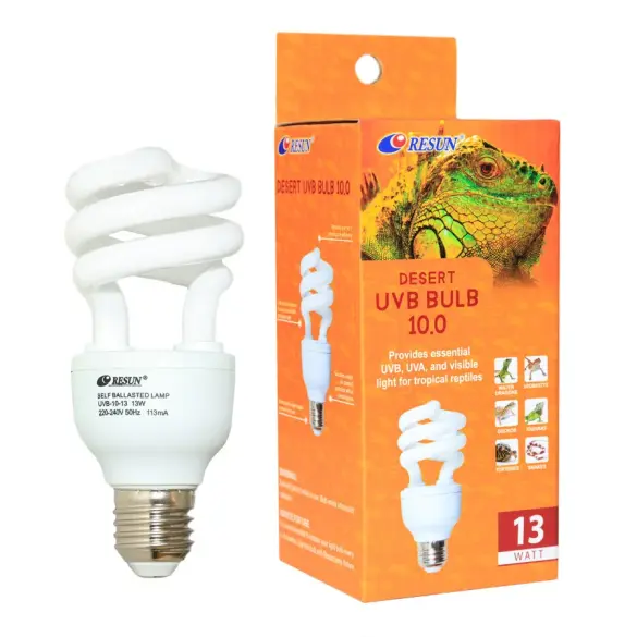Лампа для террариума E27 RESUN UVB-10%, 13W
