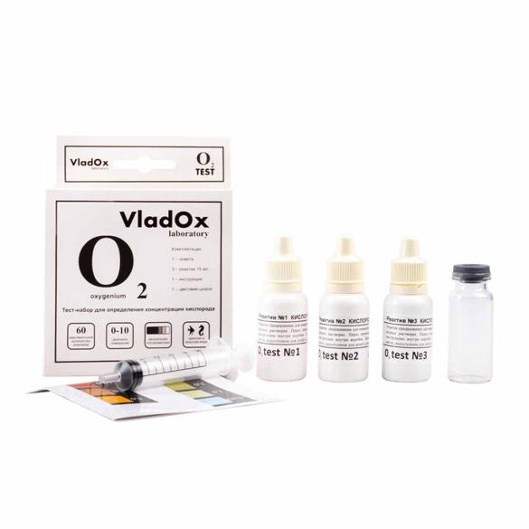 Тест VladOx О2, набор для определения концентрации кислорода