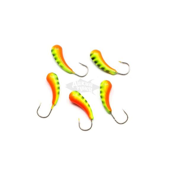 Мормышка вольфрамовая "ЯМАН" Уралка с отверстием, 1,53 г, аргиана