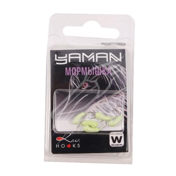 Мормышка вольфрамовая "ЯМАН" Уралка с отверстием, 0,56 г, фосф.