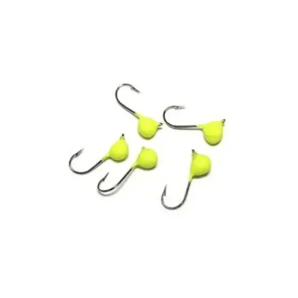 Мормышка вольфрамовая точеная "ЯМАН" Дробь с ушком, 0,3 г, желтый