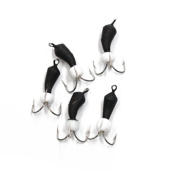 Мормышка вольфрамовая безнасадочная "ЯМАН" Черт-банан с петлей, d-3 мм, 0,6 г, бисер, Флуор-белый