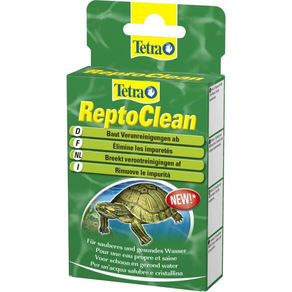 Tetra Repto Clean средство для биологической очистки воды в акватеррариумах, 12 капсул