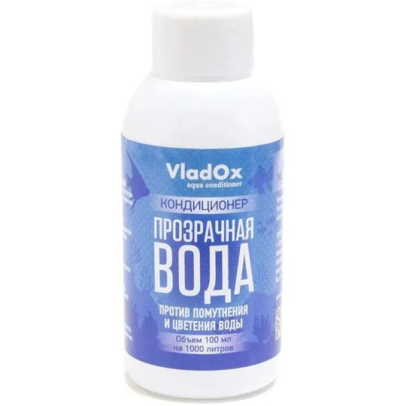 Кондиционер VladOx 100мл Прозрачная вода против помутнения и цветения воды