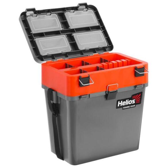 Ящик рыболовный Helios 19л серый/оранжевый