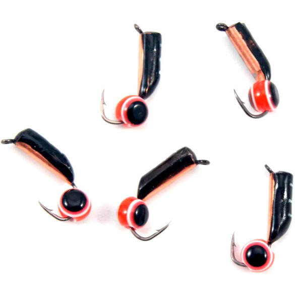 Мормышка вольфрамовая безнасадочная "ЯМАН" Столбик №7, d-2,5 мм, L-9,5 мм, 1,05 г, рыбий глаз, Медь