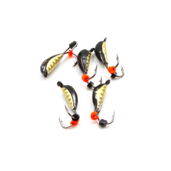 Мормышка вольфрамовая безнасадочная "ЯМАН" Овсинка коза №2, 0,4 г, Латунь