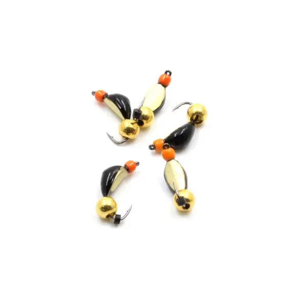 Мормышка вольфрамовая безнасадочная "ЯМАН" Нимфа широкая №3, 0,65 г, латунный шар, Латунь