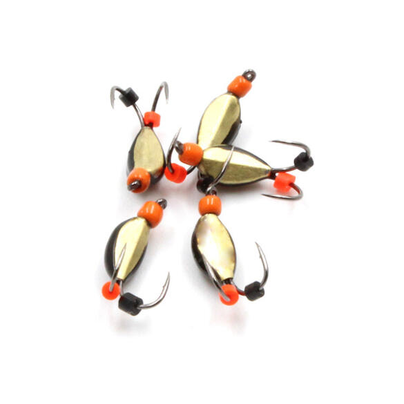 Мормышка вольфрамовая безнасадочная "ЯМАН" Нимфа коза широкая №2, 0,55 г, Латунь