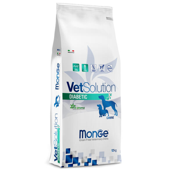 12кг Корм Monge VetSolution Dog Diabetic Ветеринарная диета для собак с сахарным диабетом