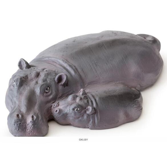 Остров Exo Terra для акватеррариума Семья бегемотов