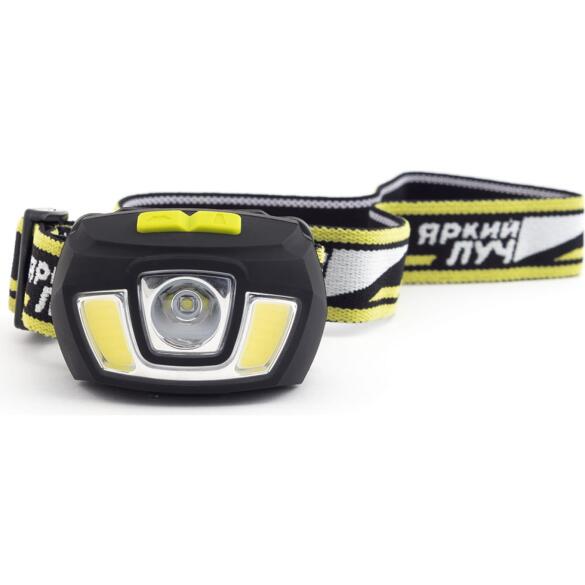 Фонарь ЯРКИЙ ЛУЧ LH-160A "Stalker" налобный CREE XP-G2 160лм + 2 COB, диммер, Li-Po 1500mAh