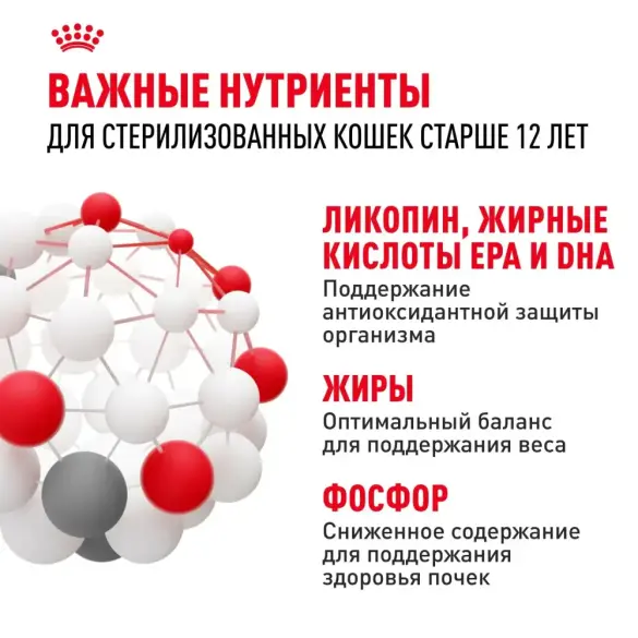 0,4кг Корм ROYAL CANIN Ageing+12 для взрослых кошек старше 12 лет