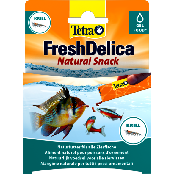 48гр Лакомство для рыб TETRA FreshDelica Krill в виде желе, Креветка