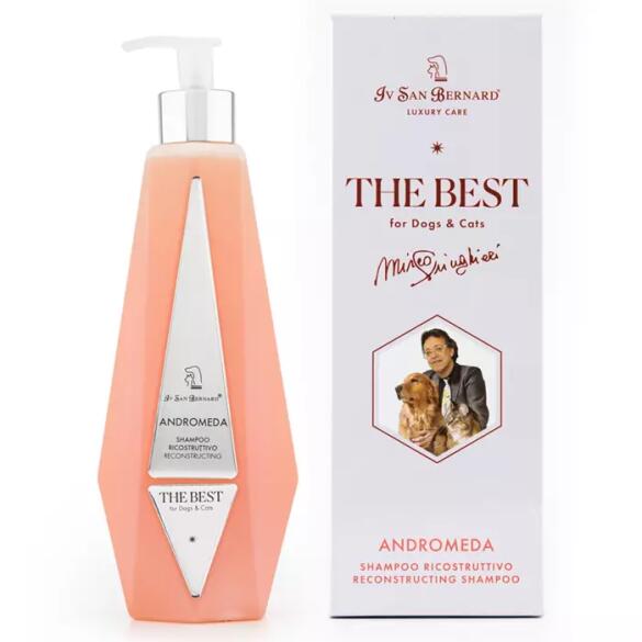 Шампунь ISB The Best line Andromeda для выпадающей шерсти и чувствительной кожи с экстрактом шиповника, 550мл