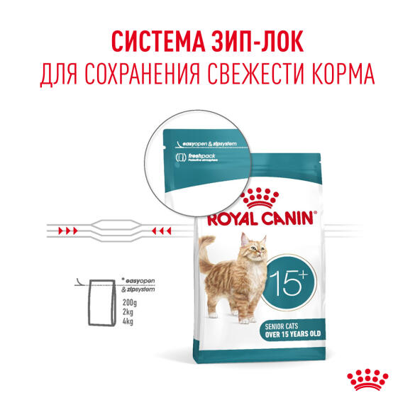 0,4кг Корм ROYAL CANIN Ageing 15+ для пожилых кошек старше 15 лет