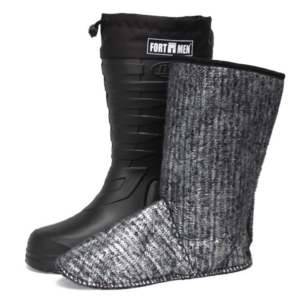 Сапоги мужские FortMen ЭВА "Козырь" с манжетой (-15С) 45р (черный)
