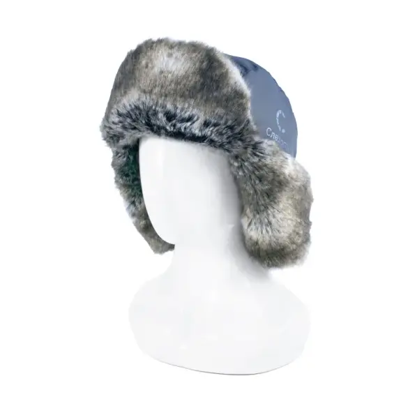 Шапка-ушанка СИБИРСКИЙ СЛЕДОПЫТ - Арктика, шиншилла, цвет серый/серо-голубой, XL