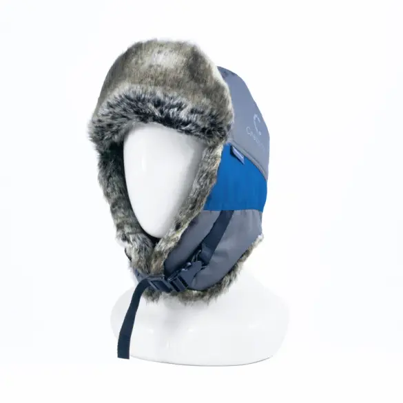 Шапка-ушанка СИБИРСКИЙ СЛЕДОПЫТ - Арктика, шиншилла, цвет серый/серо-голубой, XL