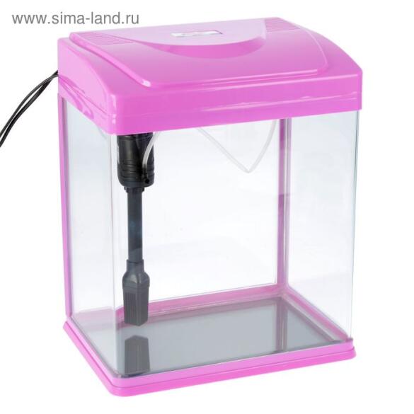 Аквариум SEA STAR HX-320F Пурпурный 22л (Лампа дневного света+встроенный фильтр), 33,5*24*37см