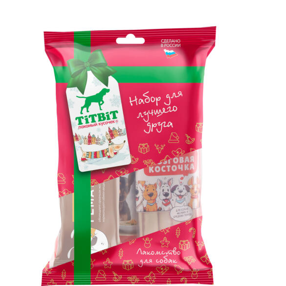 280гр Набор TitBit подарочный для собак (новогодняя коллекция)