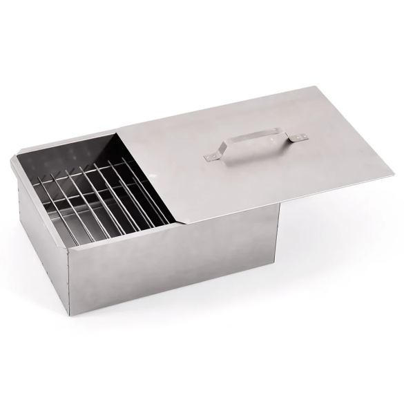 Коптильня KEDR KS2-01 двухъярусная с поддоном для жира 380*280*170мм сталь 0,5мм