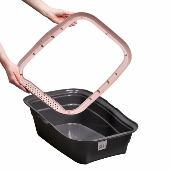 Туалет MPS NELLA для котов c бортом Мокко, 58*37,5*18см