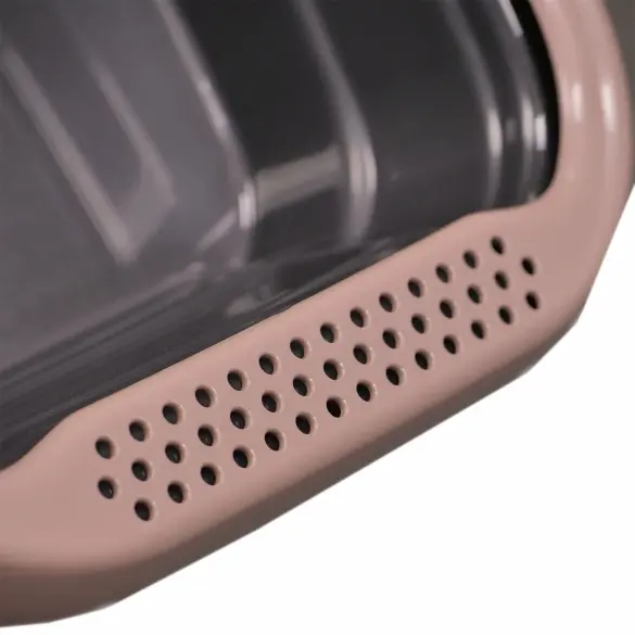 Туалет MPS NELLA для котов c бортом Мокко, 58*37,5*18см