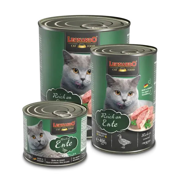 200гр Консервы Leonardo Ente/Duck для взрослых кошек от года с Уткой