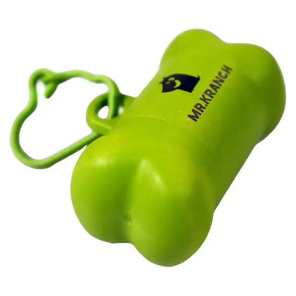 Биодиспенсер Mr.Kranch со сменным рулоном пакетов для выгула собак