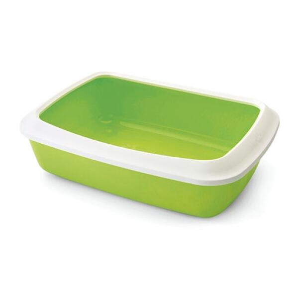 Туалет SAVIC Iriz 50 салатовый со съемным ободом для кошек 50*37*14см