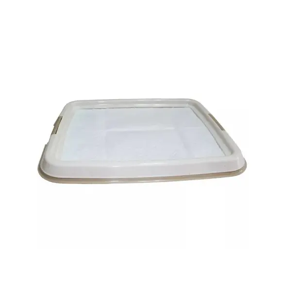 Каркас-туалет для пеленки "TRIXIE" для щенков, пластик, 49см * 41 см,бежевый/кремовый