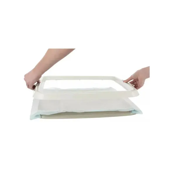 Каркас-туалет для пеленки "TRIXIE" для щенков, пластик, 49см * 41 см,бежевый/кремовый